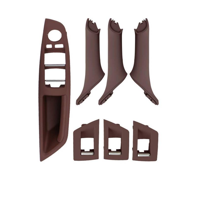 Autotürgriff Für 5 Series F10 F11 F18 520i 528i 535i 523i 525i 7PCS Innentür Armlehne Fenster Schalter Panel Pull Griff Set Türgriff(Red Wine) von SGHFUVE