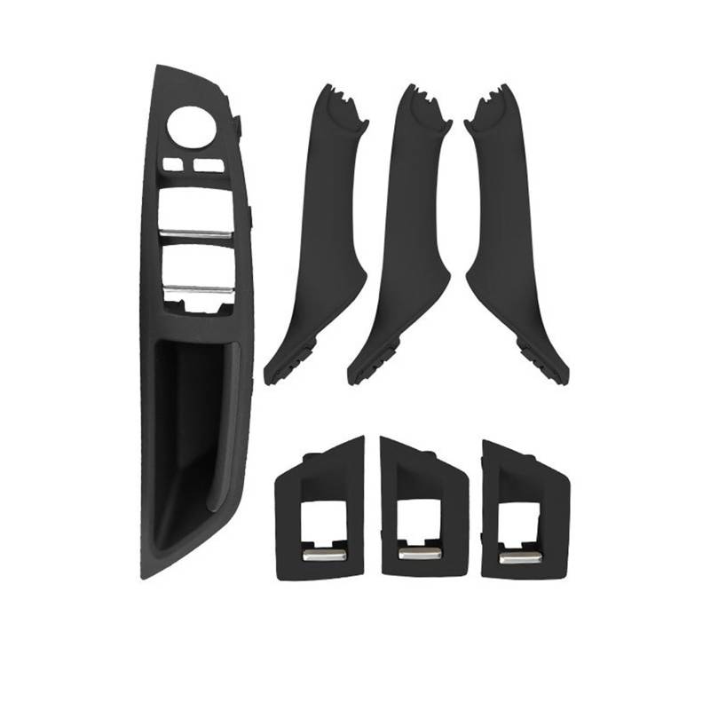 Autotürgriff Für 5 Series F10 F11 F18 520i 528i 535i 523i 525i 7PCS Innentür Armlehne Fenster Schalter Panel Pull Griff Set Türgriff(Schwarz) von SGHFUVE