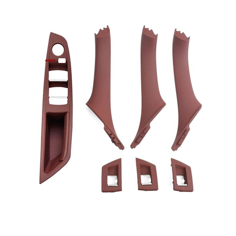 Autotürgriff Für 5 Series F10 F11 F18 523i 525i 520i 528i 535i Verbesserte Innentür Armlehne Fenster Schalter Panel Türgriff Set Türgriff(One Hole Red Brown) von SGHFUVE