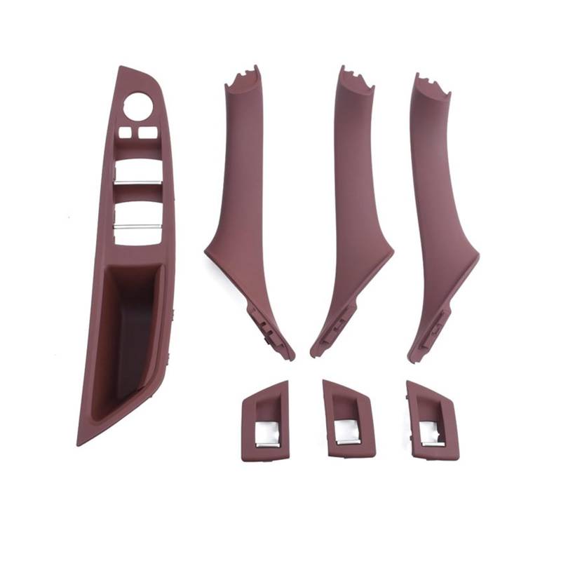 Autotürgriff Für 5 Series F10 F11 F18 523i 525i 520i 528i 535i Verbesserte Innentür Armlehne Fenster Schalter Panel Türgriff Set Türgriff(Red Brown LHD 7PCS) von SGHFUVE