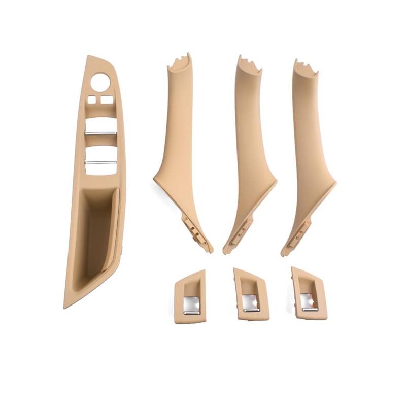 Autotürgriff Für 5 Series F10 F11 F18 528i 520i 523i 525i 535i Verbesserte Innentür Armlehne Fenster Schalter Panel Pull Griff Set Türgriff(Beige LHD 7PCS) von SGHFUVE