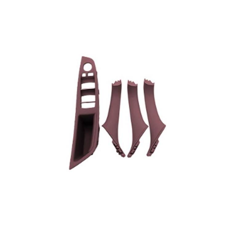 Autotürgriff Für 5 Series F10 F11 Linkslenker LHD Grau Beige Schwarz Auto Innen Tür Griff Panel Pull Trim Abdeckung Türgriff(A - Red Wine) von SGHFUVE