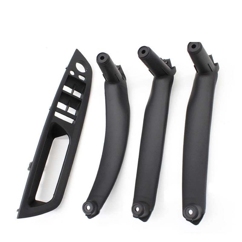 Autotürgriff Für E70 E71 X5 X6 E72 2007-2014 LHD RHD 4 Stücke Set Tür Fenster Schalter Panel Armlehne Ziehen Griff Abdeckung Trim Türgriff(LHD Black Set) von SGHFUVE