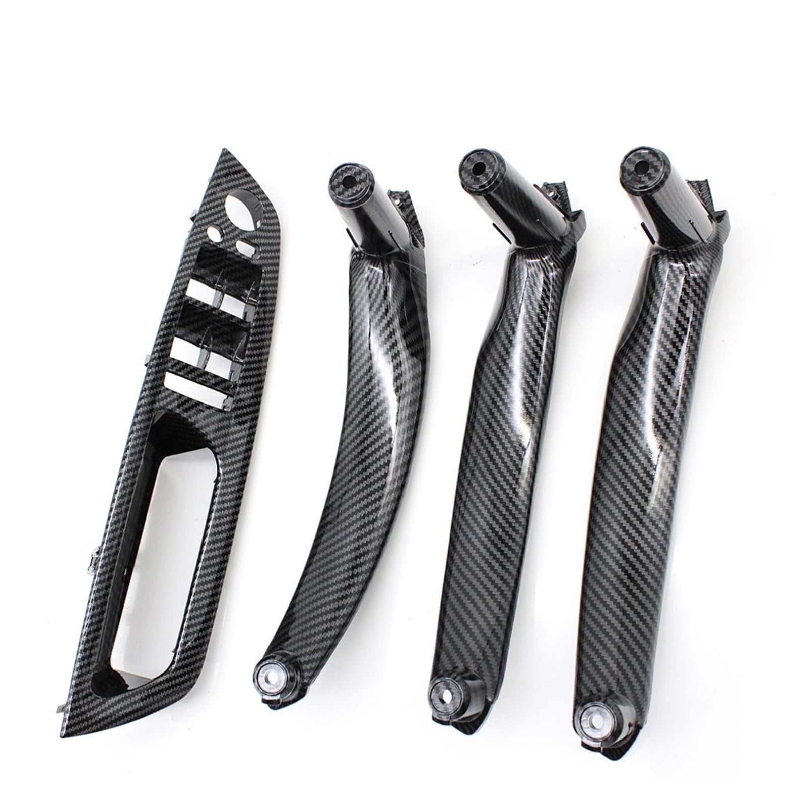 Autotürgriff Für E70 E71 X5 X6 E72 2007-2014 LHD RHD 4 Stücke Set Tür Fenster Schalter Panel Armlehne Ziehen Griff Abdeckung Trim Türgriff(LHD Carbon Set) von SGHFUVE