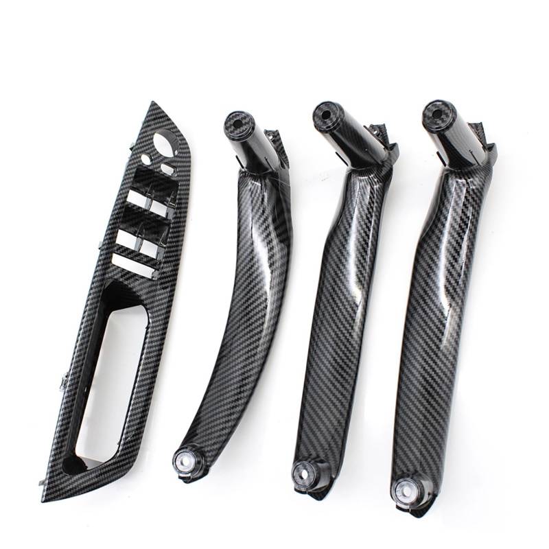 Autotürgriff Für E70 E71 X5 X6 E72 2007-2014 LHD RHD 4 Stücke Set Tür Fenster Schalter Panel Armlehne Ziehen Griff Abdeckung Trim Türgriff(LHD Carbon Set) von SGHFUVE