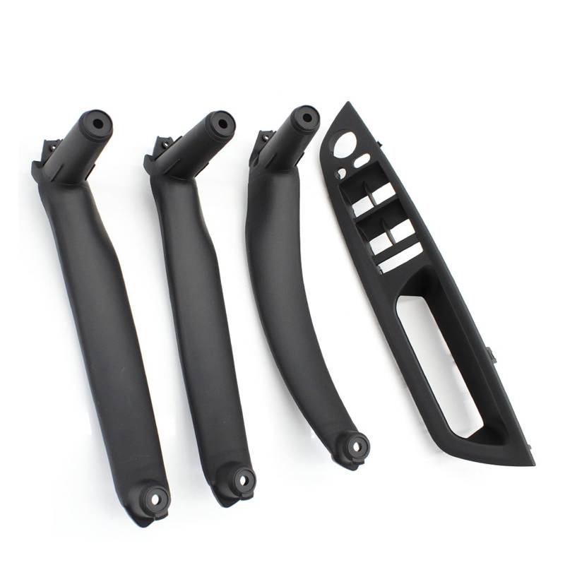 Autotürgriff Für E70 E71 X5 X6 E72 2007-2014 LHD RHD 4 Stücke Set Tür Fenster Schalter Panel Armlehne Ziehen Griff Abdeckung Trim Türgriff(RHD Black Set) von SGHFUVE