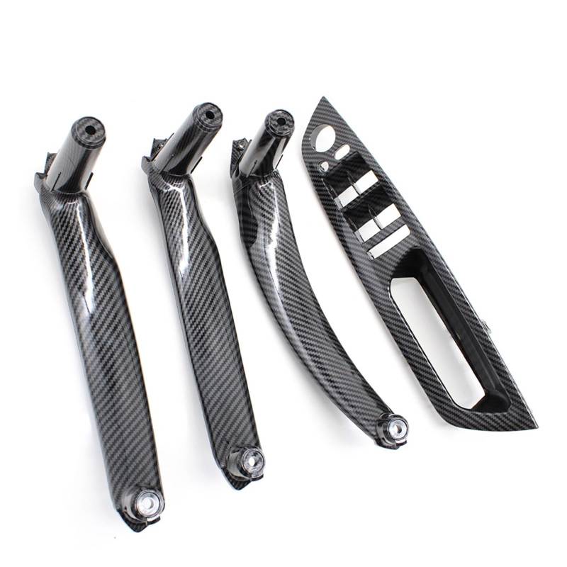 Autotürgriff Für E70 E71 X5 X6 E72 2007-2014 LHD RHD 4 Stücke Set Tür Fenster Schalter Panel Armlehne Ziehen Griff Abdeckung Trim Türgriff(RHD Carbon Set) von SGHFUVE