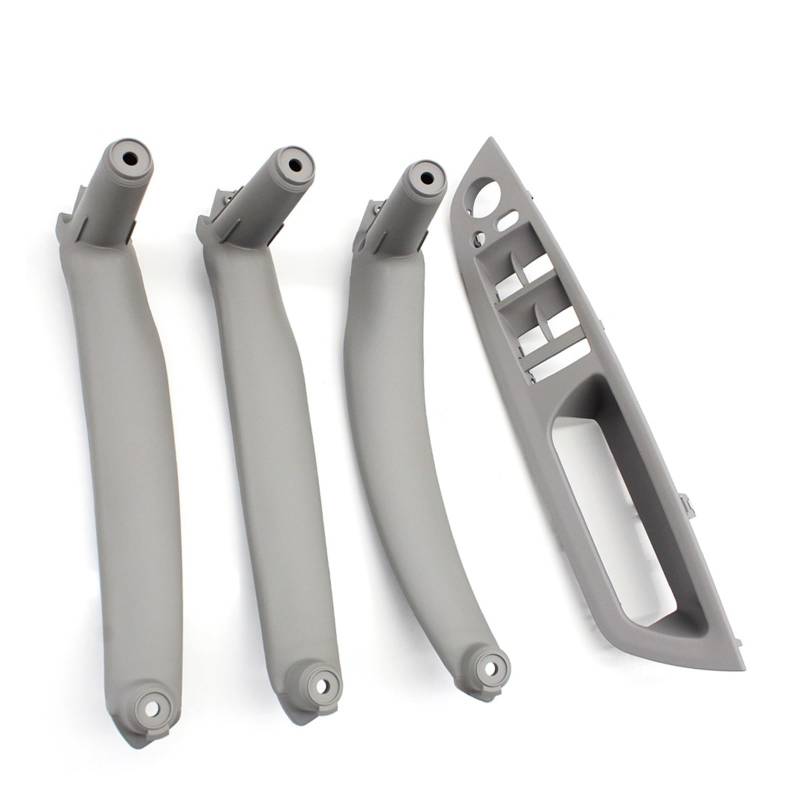 Autotürgriff Für E70 E71 X5 X6 E72 2007-2014 LHD RHD 4 Stücke Set Tür Fenster Schalter Panel Armlehne Ziehen Griff Abdeckung Trim Türgriff(RHD Gray Set) von SGHFUVE