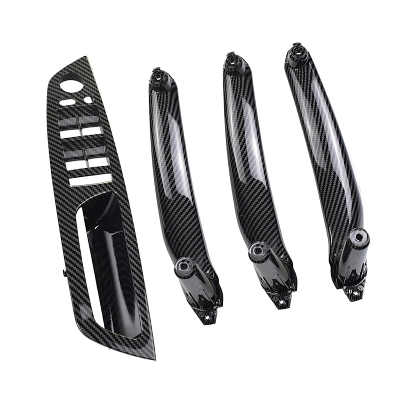Autotürgriff Für E72 X5 X6 E70 E71 2007-2014 Auto Innen Tür Griff Inneren Panel Pull Trim Abdeckung Armlehne Carbon Faser Türgriff(RHD Carbon 4Pcs) von SGHFUVE