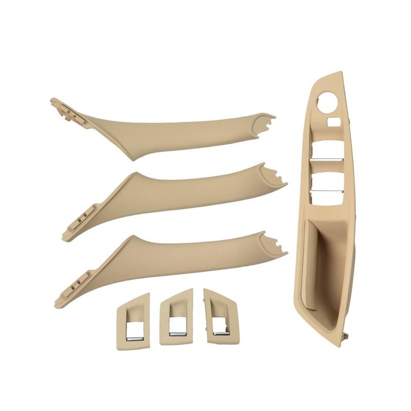 Autotürgriff Für F10 F18 F11 520 523 525 RHD Rechts Fahrer Auto Innen Tür Fenster Schalter Abdeckung Inneren Tür Griff Panel Türgriff(RHD Beige 7pcs) von SGHFUVE