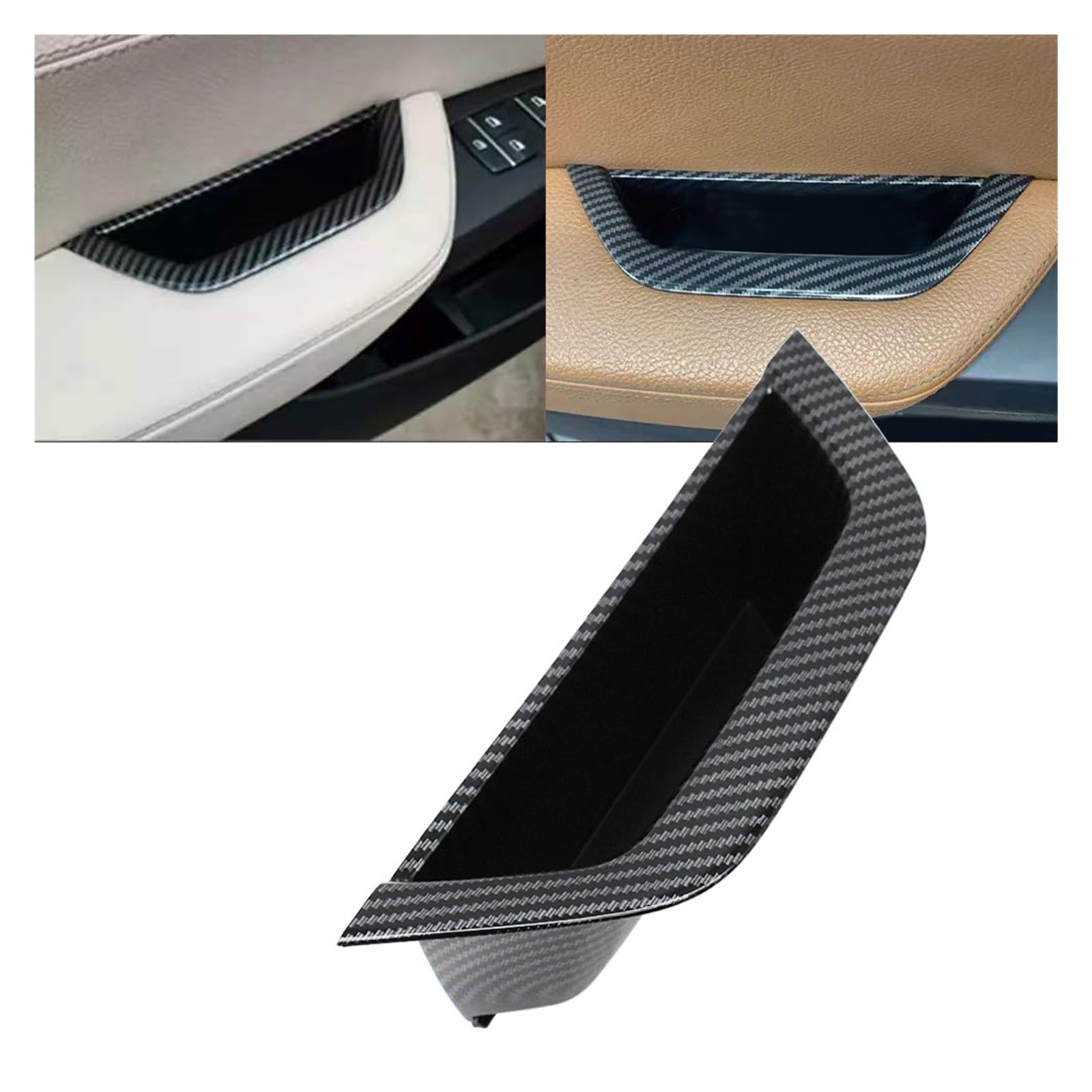 Autotürgriff Für X3 X4 F25 F26 2010-2016 2011 LHD RHD Links Rechts Fahrer Tür Kunststoff Pull Griff Armlehne Panel Abdeckung Trim Türgriff(LHD Carbon) von SGHFUVE