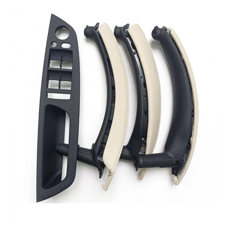 Autotürgriff Für X5 X6 E70 E72 E71 2009 2007-2014 LHD Verbesserte Innentürgriff Mit Abdeckung Montage Komplettset Türgriff(LHD Creamy) von SGHFUVE
