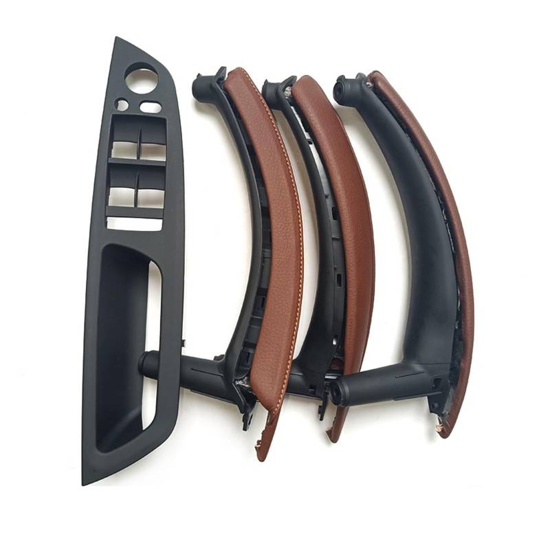 Autotürgriff Für X5 X6 E70 E72 E71 2009 2007-2014 LHD Verbesserte Innentürgriff Mit Abdeckung Montage Komplettset Türgriff(LHD Red Brown) von SGHFUVE