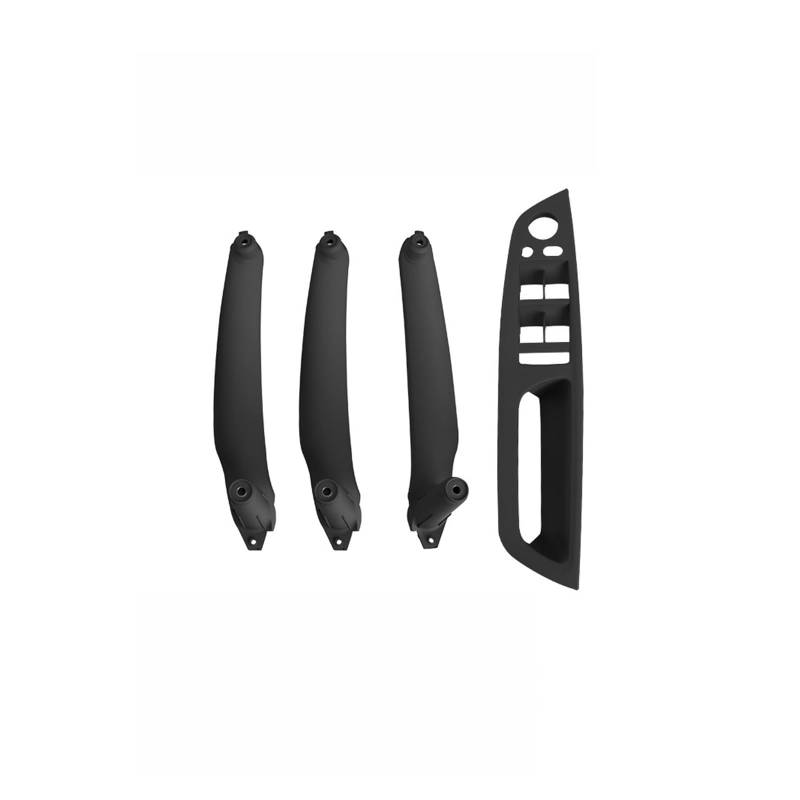 Autotürgriff LHD RHD 4 Stücke Für E70 E71 E72 X5 X6Car Innentürgriff Innenverkleidung Pull Trim Abdeckung Griff Set Armlehne 4 Stücke Türgriff(Model A RHD Black) von SGHFUVE