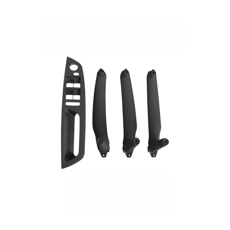Autotürgriff LHD RHD 4 Stücke Für E70 E71 E72 X5 X6Car Innentürgriff Innenverkleidung Pull Trim Abdeckung Griff Set Armlehne 4 Stücke Türgriff(Model B LHD Black) von SGHFUVE