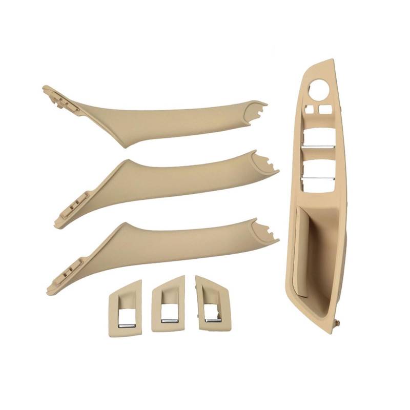 Autotürgriff RHD Rechtslenker Für 5er F10 F11 F18 520 523 525 528 Fensterheberschalter Innentürgriff Pull Panel Cover Set Türgriff(Model A Beige) von SGHFUVE