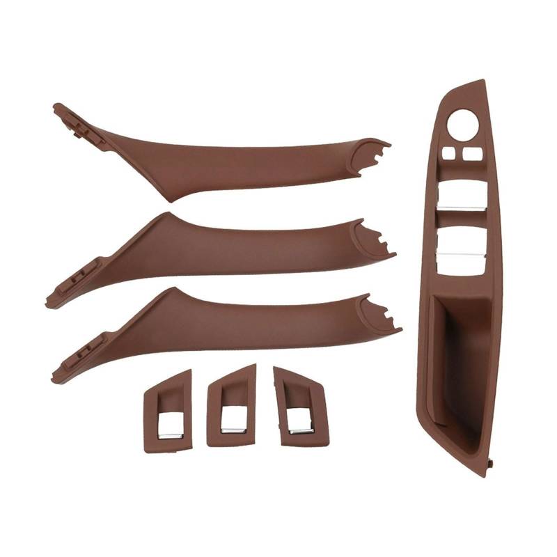 Autotürgriff RHD Rechtslenker Für 5er F10 F11 F18 520 523 525 528 Fensterheberschalter Innentürgriff Pull Panel Cover Set Türgriff(Model A Brown) von SGHFUVE