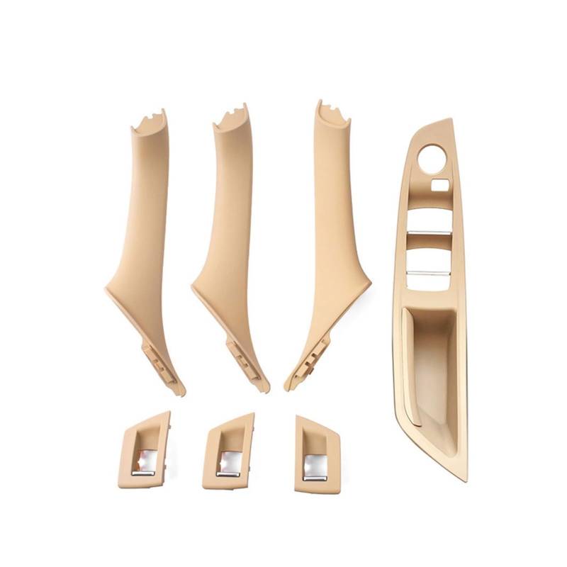 Autotürgriff RHD Rechtslenker Für 5er F10 F11 F18 520 523 525 528 Fensterheberschalter Innentürgriff Pull Panel Cover Set Türgriff(Model B Beige) von SGHFUVE