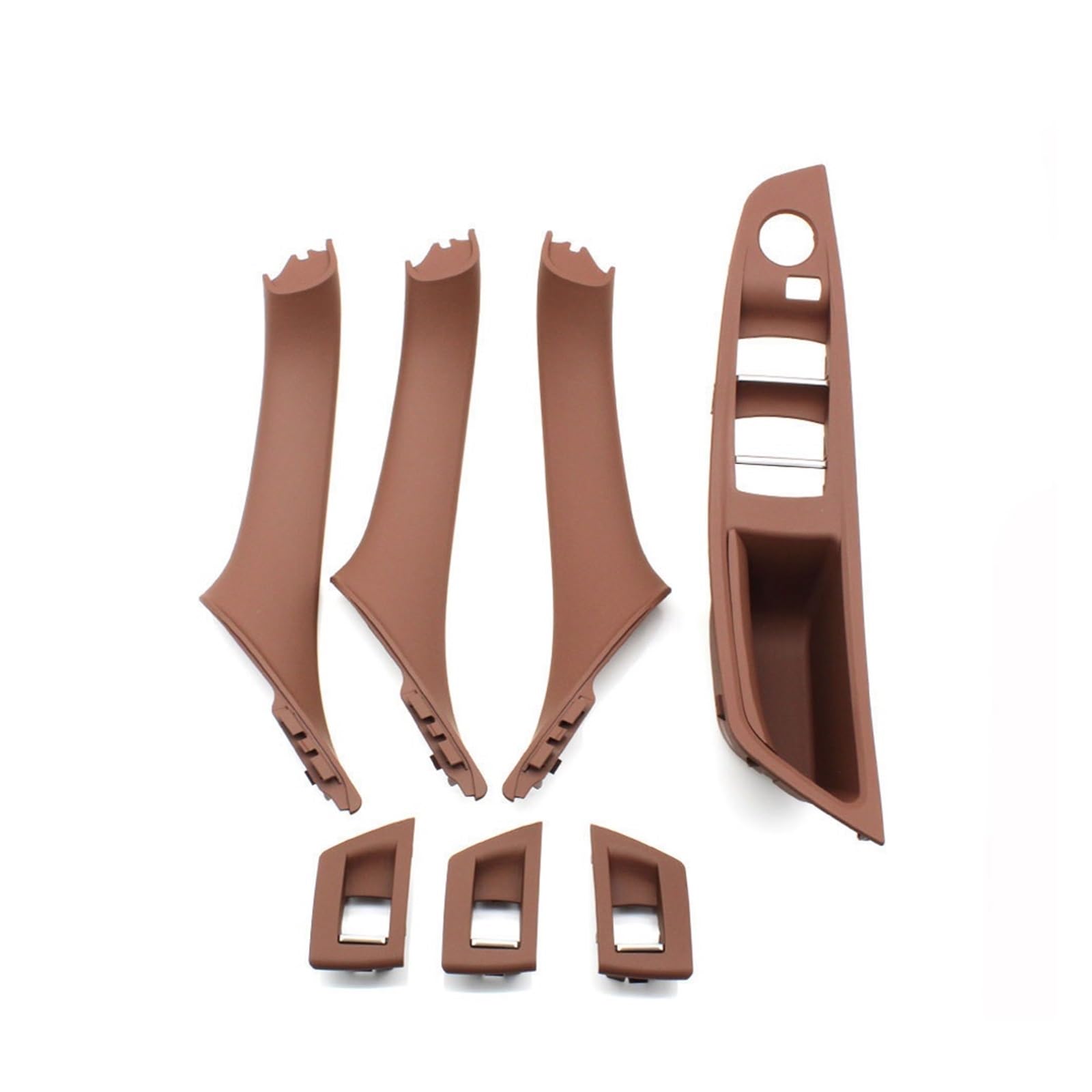 Autotürgriff RHD Rechtslenker Für 5er F10 F11 F18 520 523 525 528 Fensterheberschalter Innentürgriff Pull Panel Cover Set Türgriff(Model B Brown) von SGHFUVE