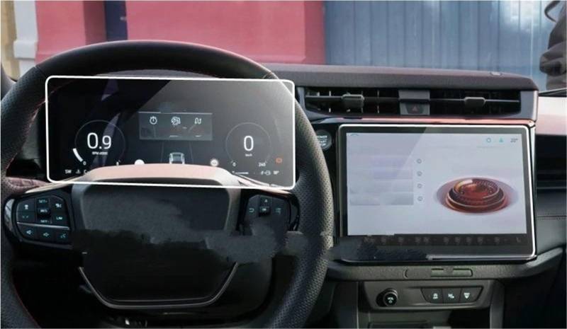 Displayschutzfolie Gehärtetem Glas Für Ford Für Puma 2024 2025 12 Zoll Auto Infotainment Navigation Instrument Dashboard Monitor Film Screen Protector Navigation Schutzfolie von SGHFUVE