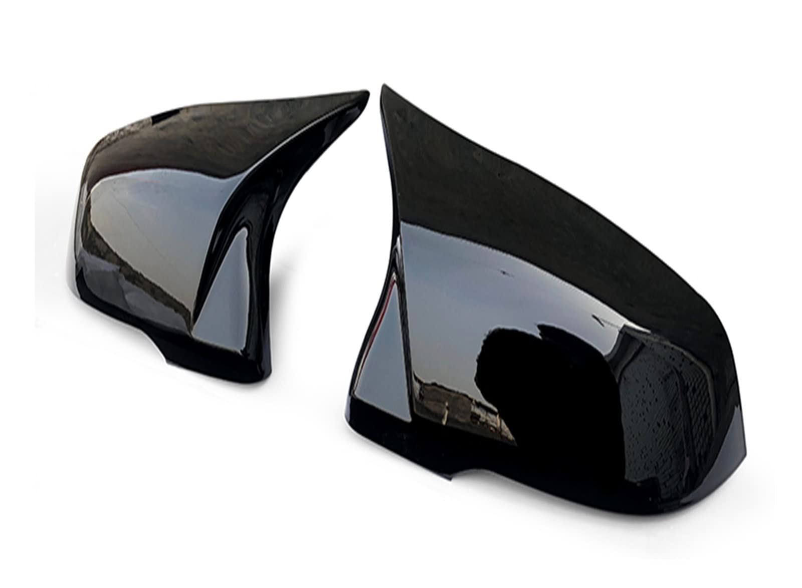 Seitenspiegel Abdeckkappen 2 Stücke Auto Auto Für F20 F21 F22 F23 F30 F31 F32 F36 X1 E84 F87 M2 Carbon Faser Stil Rückansicht Seiten Spiegel Abdeckung Trim Außenspiegelkappe(Glossy Black) von SGHFUVE