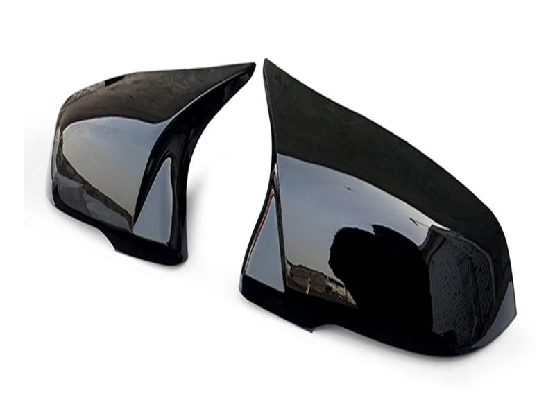 Seitenspiegel Abdeckkappen 2 Stücke Auto Auto Für F20 F21 F22 F23 F30 F31 F32 F36 X1 E84 F87 M2 Carbon Faser Stil Rückansicht Seiten Spiegel Abdeckung Trim Außenspiegelkappe(Glossy Black) von SGHFUVE
