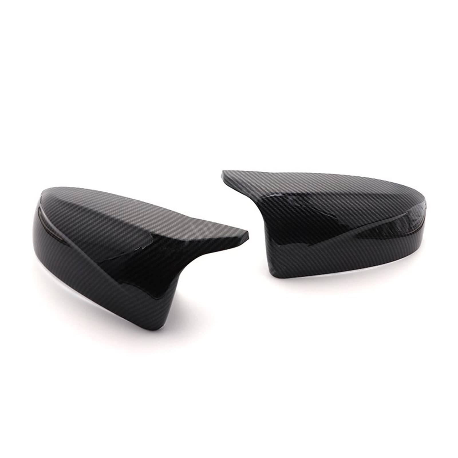 Seitenspiegel Abdeckkappen 2 Stücke Helle Schwarz Carbon Faser Muster Spiegel Abdeckung Kappen Für X5 E70 X6 E71 2008-2013 Facelift Geändert Rückansicht Außenspiegelkappe(Carbon Fiber Pattern) von SGHFUVE