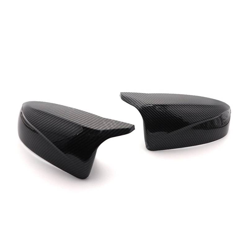Seitenspiegel Abdeckkappen 2 Stücke Helle Schwarz Carbon Faser Muster Spiegel Abdeckung Kappen Für X5 E70 X6 E71 2008-2013 Facelift Geändert Rückansicht Außenspiegelkappe(Carbon Fiber Pattern) von SGHFUVE