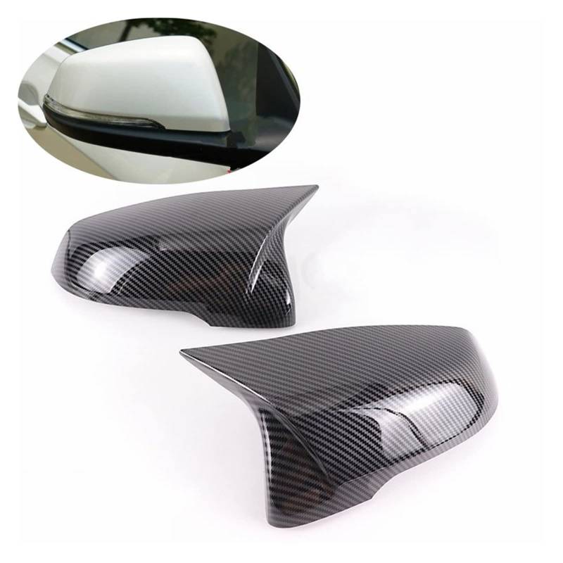 Seitenspiegel Abdeckkappen Auto Seite Tür Rea Rview Für F44 F40 X1 F48 F49 F39 X2 2serie F45 F46 Z4 G29 Seite Spiegel Abdeckung Kappe Außenspiegelkappe(Carbon Pattern-2pcs) von SGHFUVE