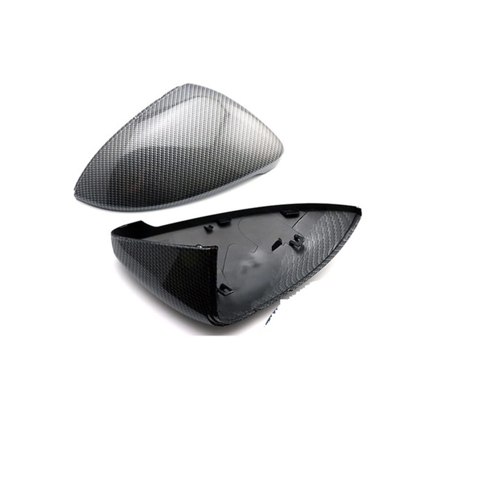 Seitenspiegel Abdeckkappen Carbon Schwarz Für VW Für Golf 7 Für Golf 5 Für GTI 6 Für Passat B7 Für CC Für Scirocco Rückspiegel Abdeckung Kappe Außenspiegelkappe(Carbon Fiber Look -3) von SGHFUVE