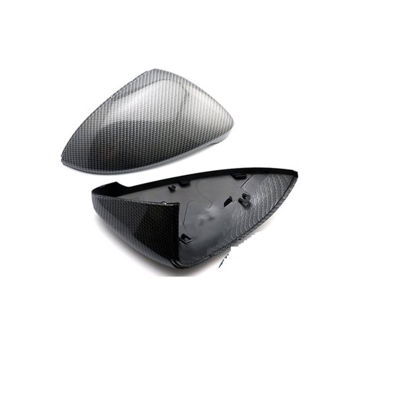 Seitenspiegel Abdeckkappen Carbon Schwarz Für VW Für Golf 7 Für Golf 5 Für GTI 6 Für Passat B7 Für CC Für Scirocco Rückspiegel Abdeckung Kappe Außenspiegelkappe(Carbon Fiber Look -3) von SGHFUVE