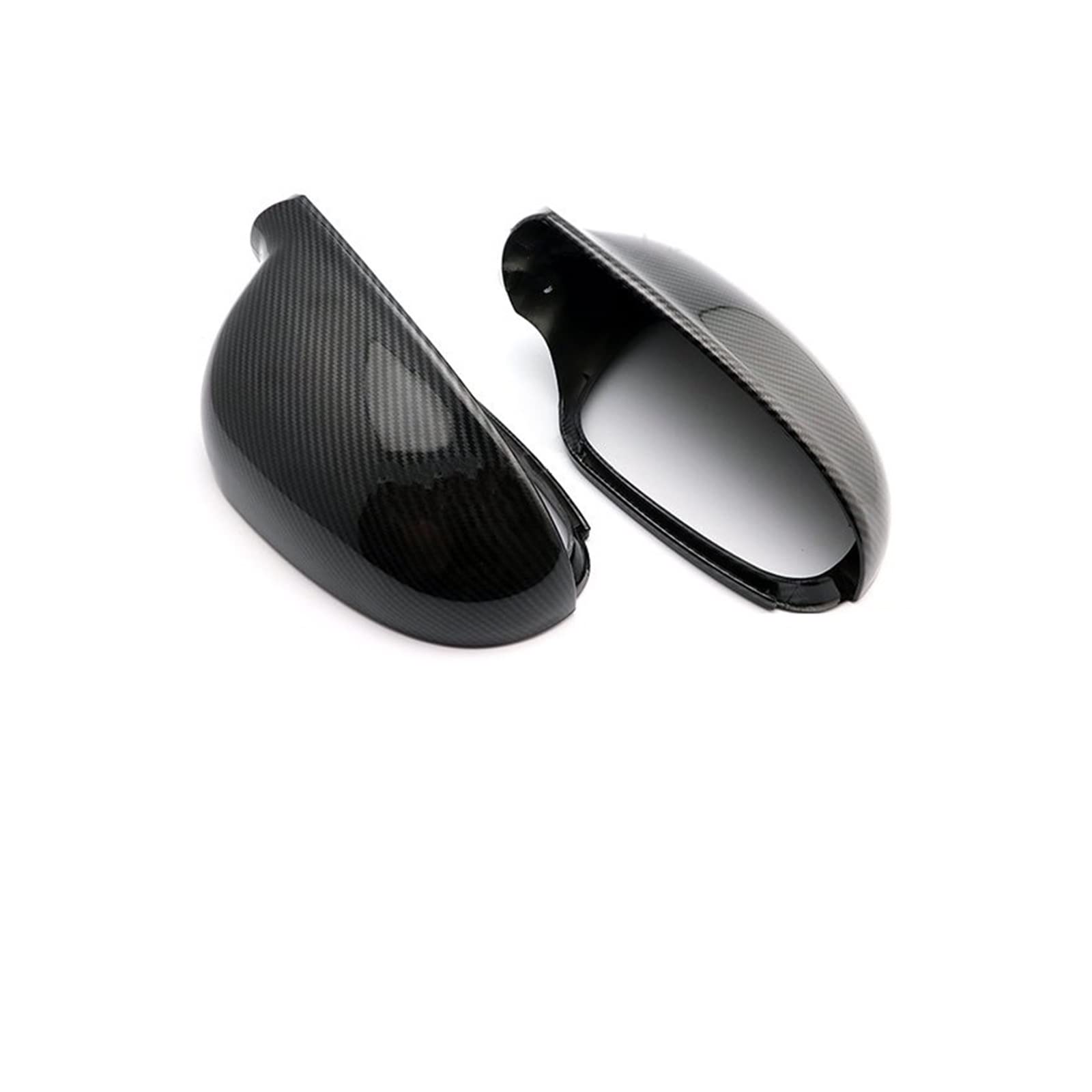 Seitenspiegel Abdeckkappen Carbon Schwarz Für VW Für Golf 7 Für Golf 5 Für GTI 6 Für Passat B7 Für CC Für Scirocco Rückspiegel Abdeckung Kappe Außenspiegelkappe(Carbon Fiber Look -4) von SGHFUVE
