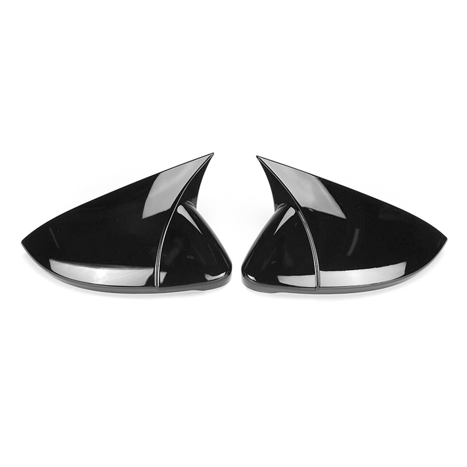 Seitenspiegel Abdeckkappen Fit Für VW Für Golf Für MK7 Für MK 7,5 R Für GTI Für GTD 14-19 Flügel Spiegel Abdeckung Rückspiegel Kappen Gehäuse Auto Zubehör Außenspiegelkappe(Gloosy Black) von SGHFUVE