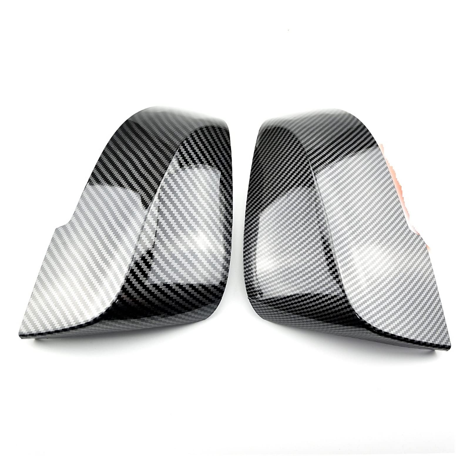 Seitenspiegel Abdeckkappen Für 3 4 Serie Gt F30 F31 F32 F33 F34 F36 2013-2018 Carbon Side Rückspiegel Kappe Abdeckung Trim Auto Zubehör Außenspiegelkappe(Bright Black) von SGHFUVE