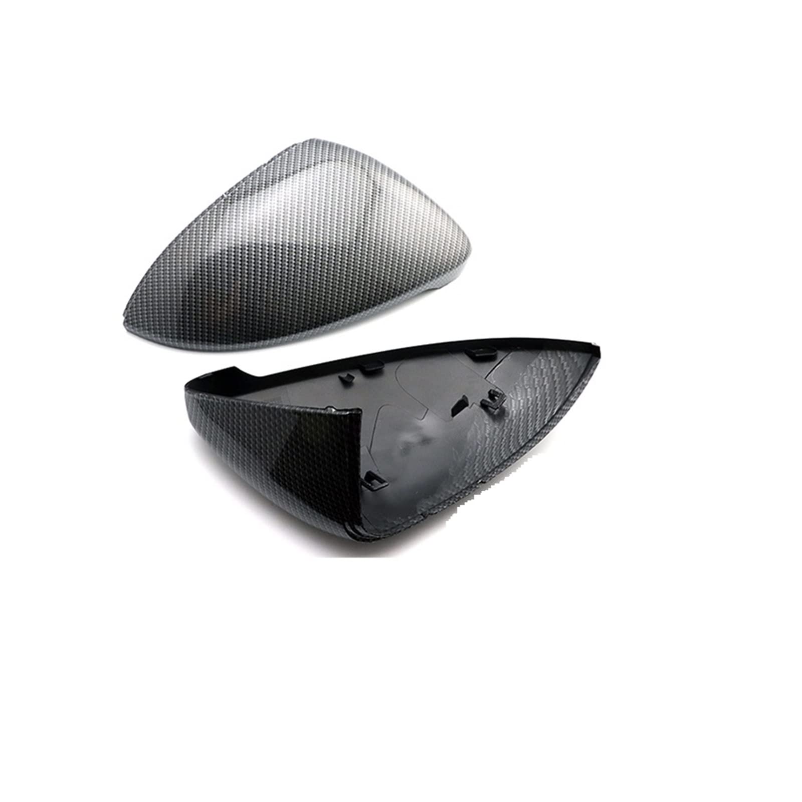 Seitenspiegel Abdeckkappen Für VW Für Golf 7,5 Für MK7 7 Für GTD R Für GTI 6 Carbon Look Seite Flügel Spiegel Abdeckung Kappe Für Jetta 6 Für MKVI Außenspiegelkappe(Carbon Fiber Look -2) von SGHFUVE