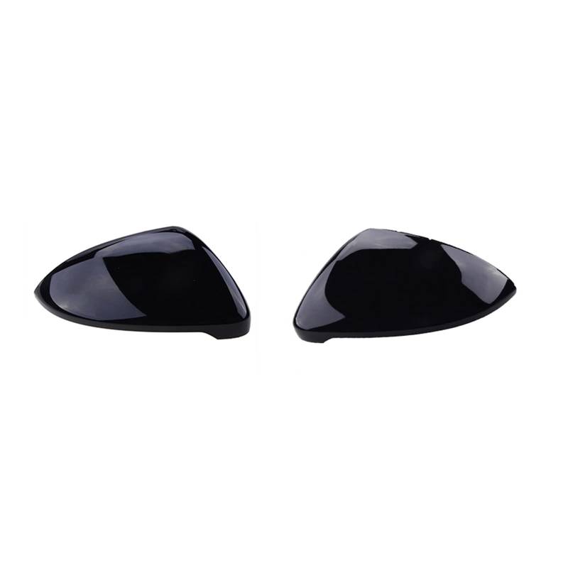 Seitenspiegel Abdeckkappen Glänzend Schwarz Fit Für VW Für Golf 7 Für MK7 Für MK 7,5 Für GTI R Für GTE Für GTD Rückspiegel Abdeckung Flügel Seite Spiegel Kappen Außenspiegelkappe(1 Paar) von SGHFUVE