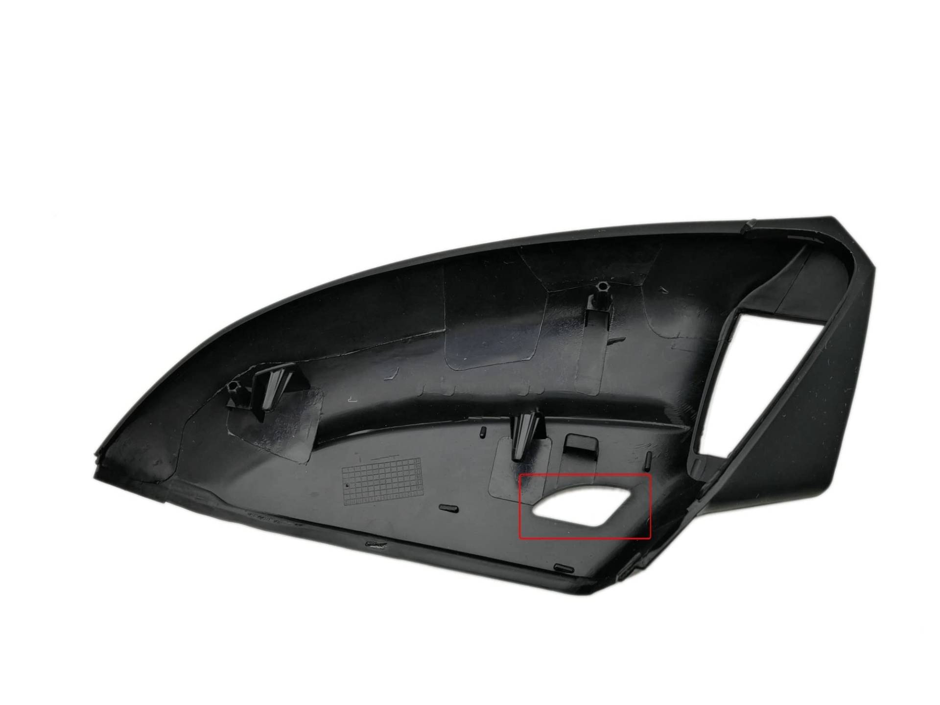 Seitenspiegel Abdeckkappen Links Rechts Für VW Für Golf Für MK7 Für GTI 7 Für MK 7,5 R Für Für GTD Für GTE Für VII Seite Spiegel Unten Unteren Halter Außenspiegelkappe(Left with Hole) von SGHFUVE