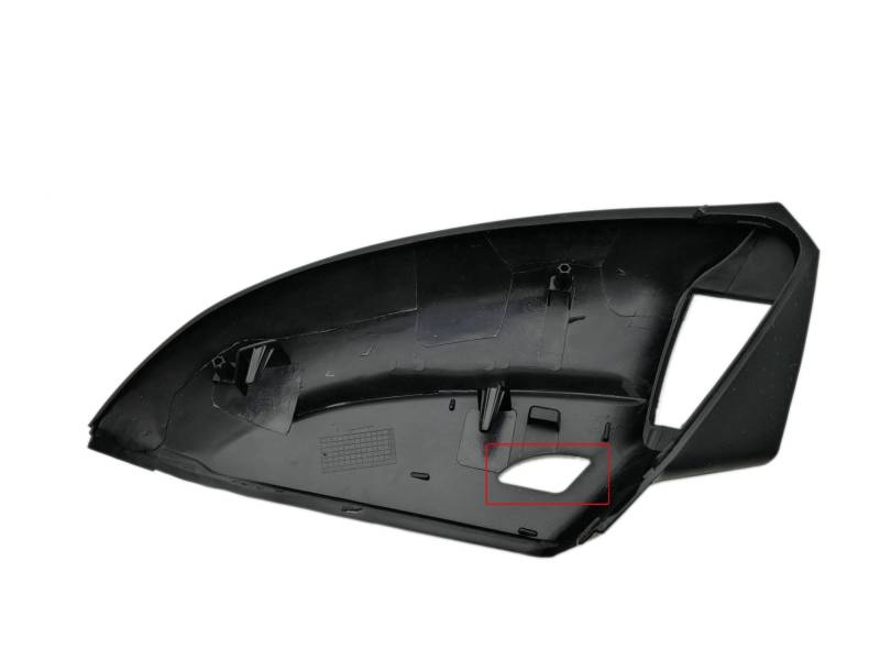 Seitenspiegel Abdeckkappen Links Rechts Für VW Für Golf Für MK7 Für GTI 7 Für MK 7,5 R Für Für GTD Für GTE Für VII Seite Spiegel Unten Unteren Halter Außenspiegelkappe(Left with Hole) von SGHFUVE