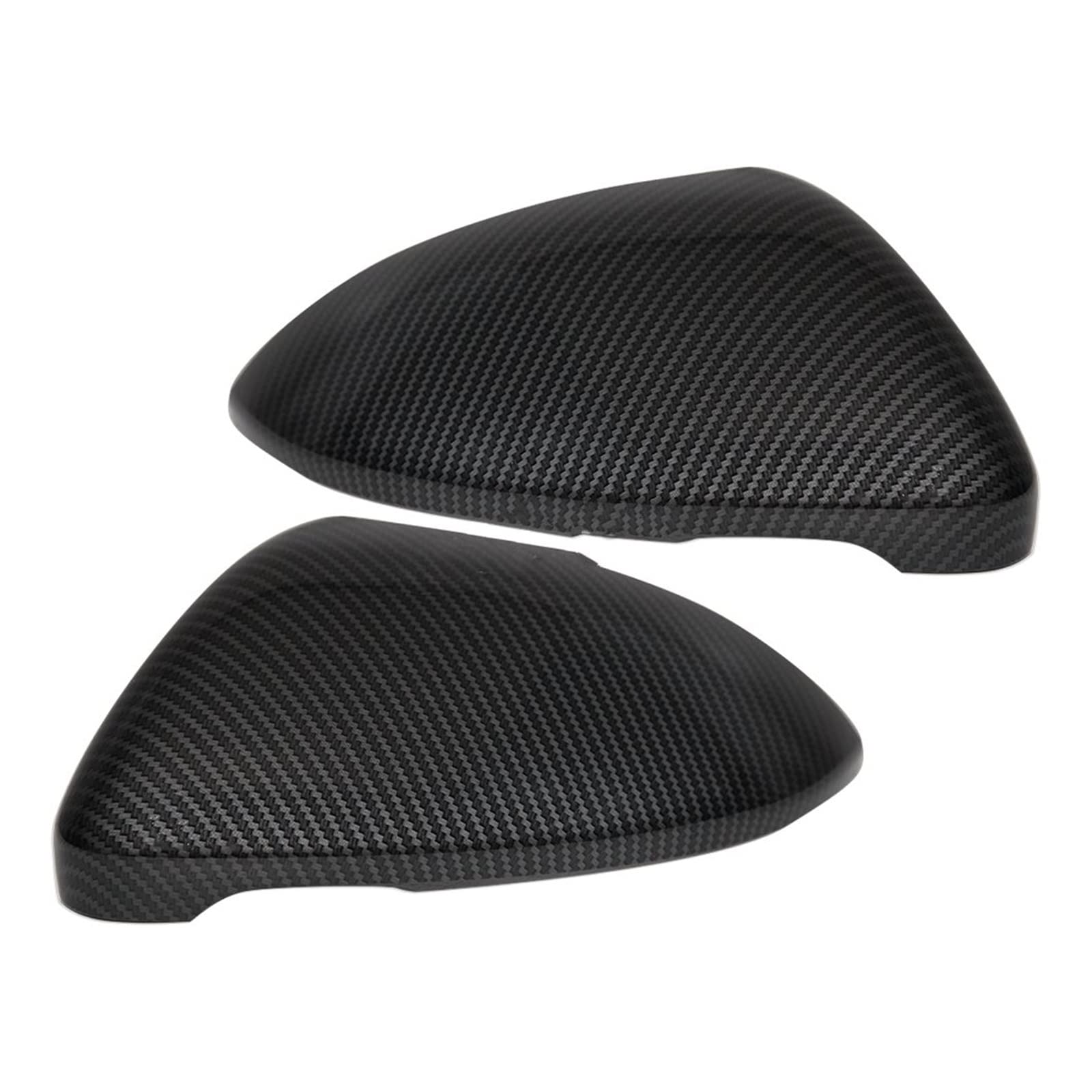Seitenspiegel Abdeckkappen Seite Rückspiegel Abdeckung Kappen Für Signale Spiegel Werkzeuge Für VW Für Golf 7 Für MK7 7,5 Für GTI Für Touran Außenspiegelkappe(Carbon Look Black) von SGHFUVE
