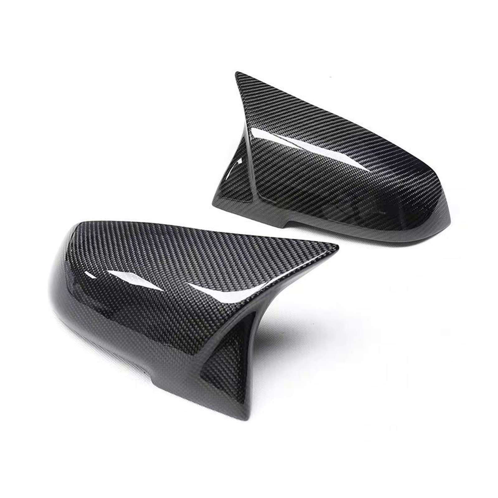 Seitenspiegel Abdeckkappen Seitenspiegelabdeckung F20 F21 F22 F23 F30 F32 F36 X1 E84 F87 M2 Carbon Style Autozubehör Für 1 2 3 4 XM-Serie Rückansicht Außenspiegelkappe(Carbon Grain Black) von SGHFUVE