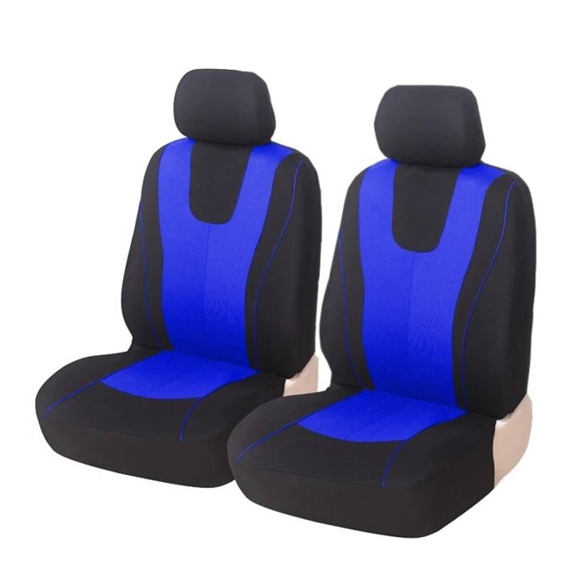 Sitzbezüge Auto Universal Auto Sitz Abdeckung Polyester Stoff Schützen Sitzbezüge Für Hyundai Für I40 Auto Sitzbezüge(2 Piece Blue Front) von SGHFUVE