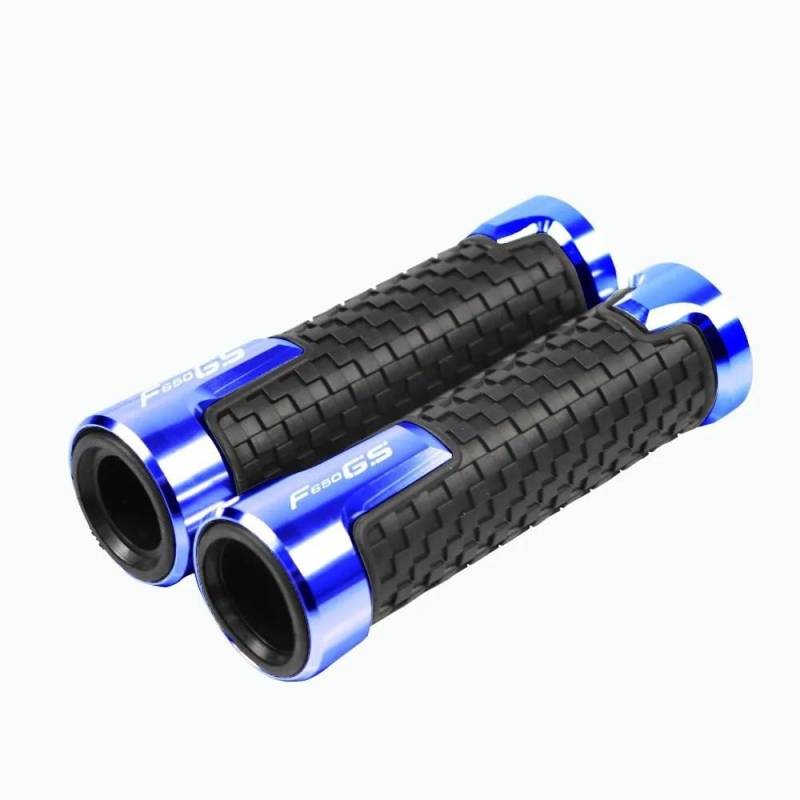7/8" 22mm Motorrad Griffe rutschfest Gummi Lenkerg Für B&MW F650GS F650 GS F 650 GS Alle Jahre Universal Motorrad 7/8 "Lenkergriff Anti-Rutsch-Lenker Motorrad Handgriffe Ende(Blue) von SGRYGSAEA