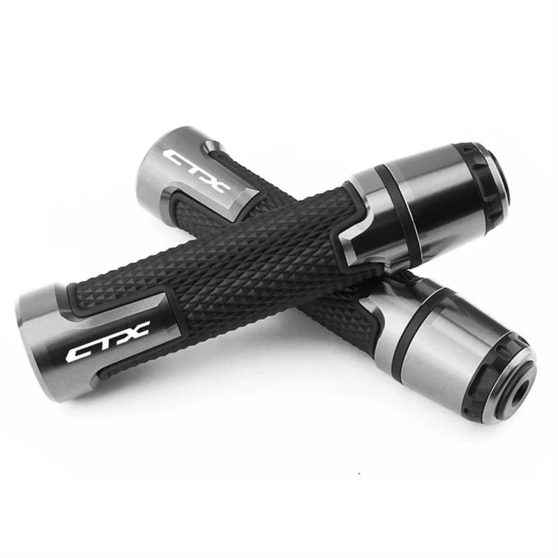 SGRYGSAEA 7/8" 22mm Motorrad Griffe rutschfest Gummi Lenkerg Für H&ONDA CTX 700 CTX700N CTX700D CTX650TR CTX1300 7/8 "22MM Motorrad CNC Aluminium Zubehör Anti-Slip Lenker Griffe(Titanium) von SGRYGSAEA