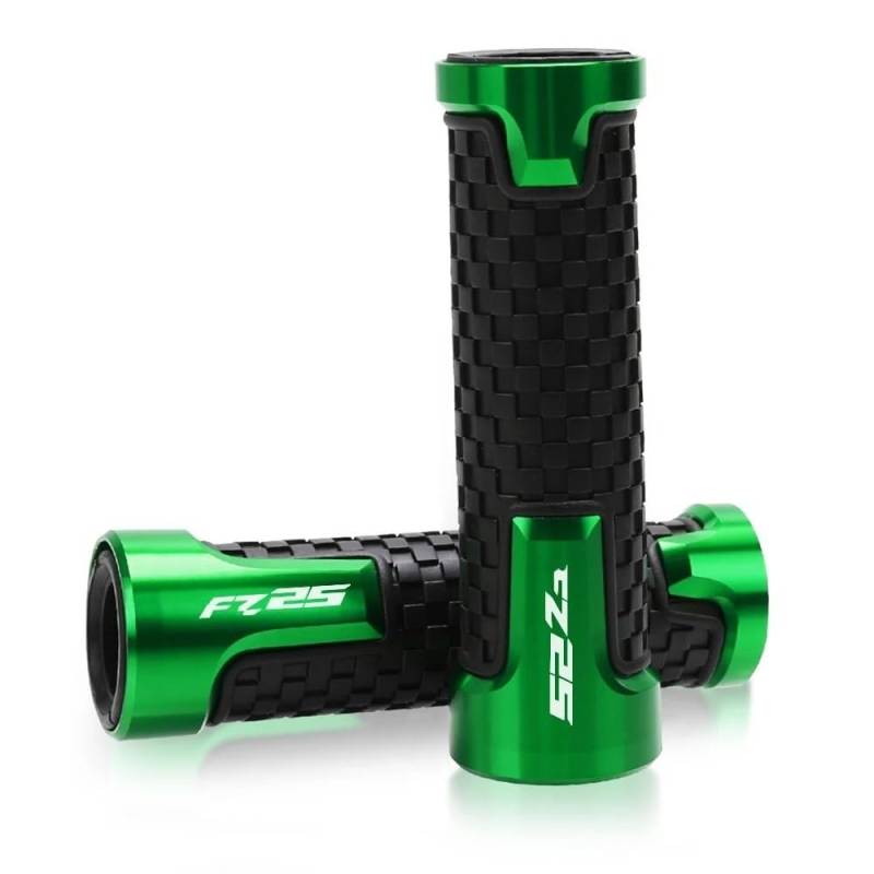 SGRYGSAEA 7/8" 22mm Motorrad Griffe rutschfest Gummi Lenkerg Für Y&AMAHA FZ 25 FZ-25 2017 2018 2019-2023 22mm Handgriffe Lenker 7/8 "Motorrad Griff Bar(Green FZ25) von SGRYGSAEA