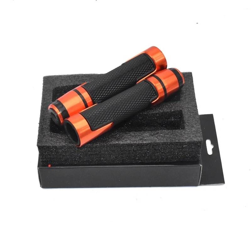 SGRYGSAEA 7/8" 22mm Motorrad Griffe rutschfest Gummi Lenkerg Motorradlenker Gummi-Gelgriffe Handgriffe Für B&MW G650GS(Orange) von SGRYGSAEA