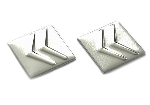 2 Stück Aufkleber 16 x 16mm mit Logo für das Auto. Geeignet für Citroen-Auto Style. Sticker mit Emblem. (2St. Citr. 16x16mm) von SGV