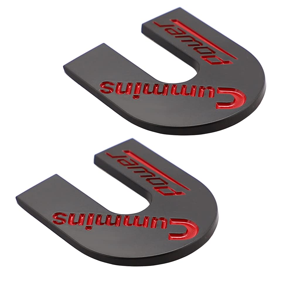 2 Stück Cummins Power Edition-Emblem für alle Fahrzeugtüren, Karosseriegepäck und andere Gegenstände (2) von SGW