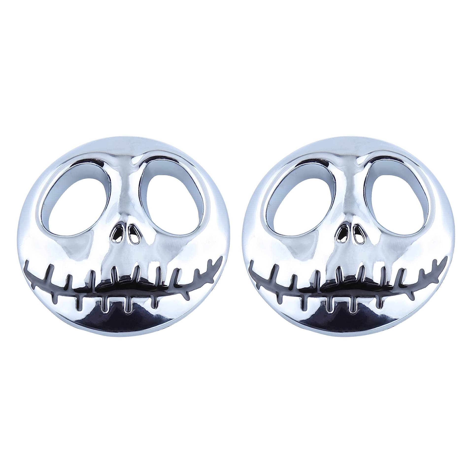 2 Stück Skull Emblem Logo Aufkleber für alle Fahrzeuge Gepäckfächer Türen und Fenster (Silber) von SGW