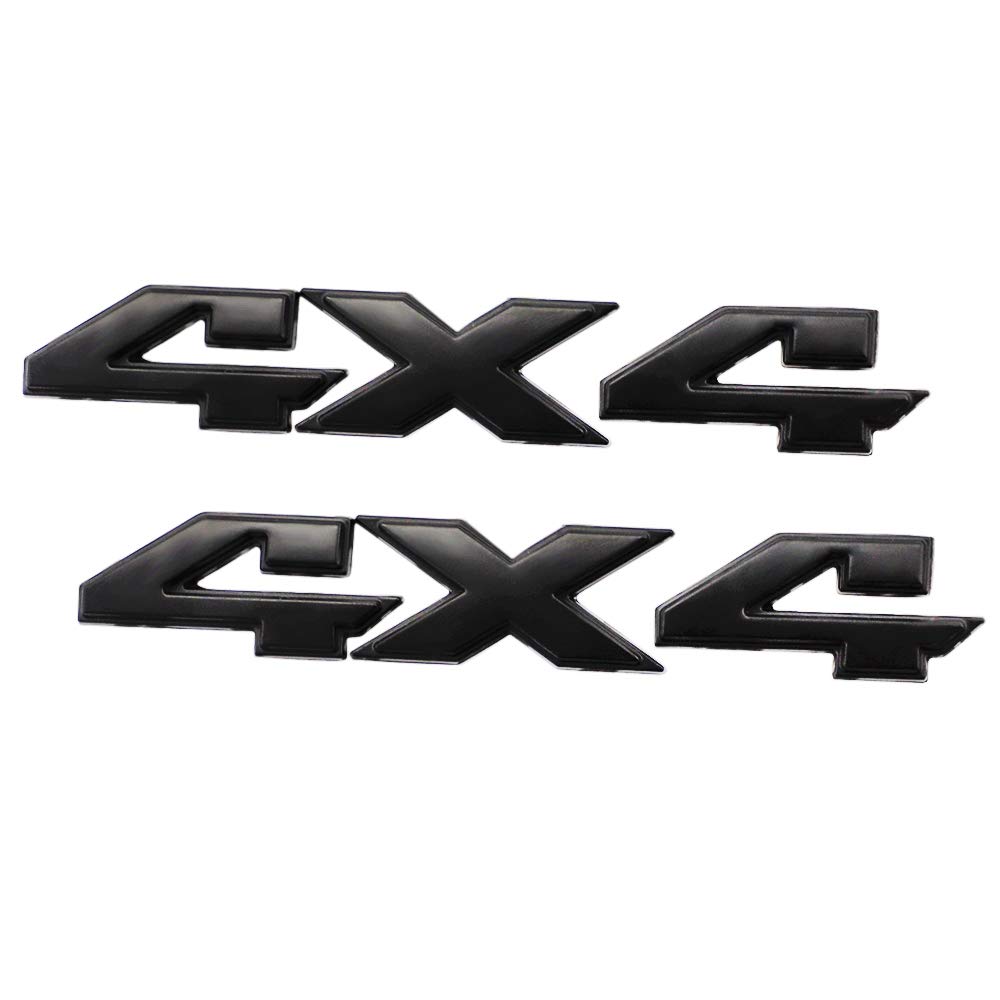 4 x 4 Embleme Aufkleber 3D Chrom Auto Tuning Aufkleber Liberty Namensschild Aufkleber Ersatz für SUV (schwarz) von SGW