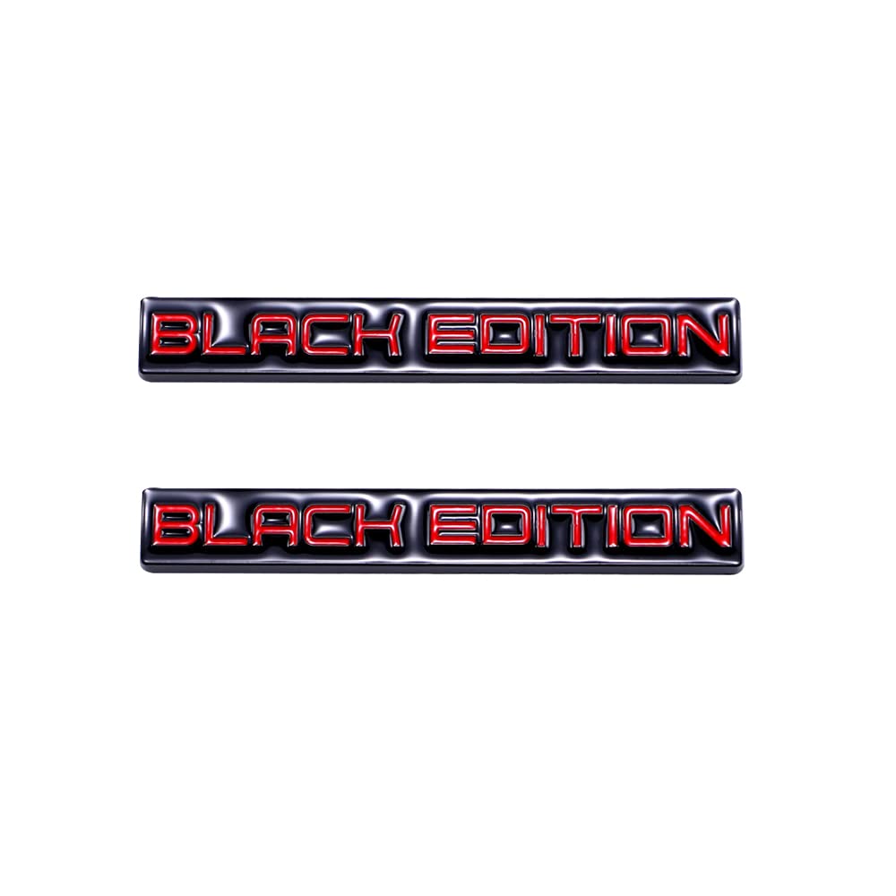 SGW Black Edition 3D Metall Limited Edition Emblem Auto Panel Karosserie Selbstklebend Emblem Aufkleber Fahrzeug Auto Tuning Emblem (Schwarz) von SGW